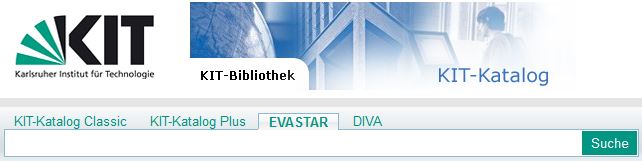 Screenshot : EVASTAR-Reiter im KIT-Katalog