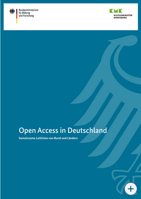 Cover von "Open Access in Deutschland - Gemeinsame Leitlinien von Bund und Ländern"